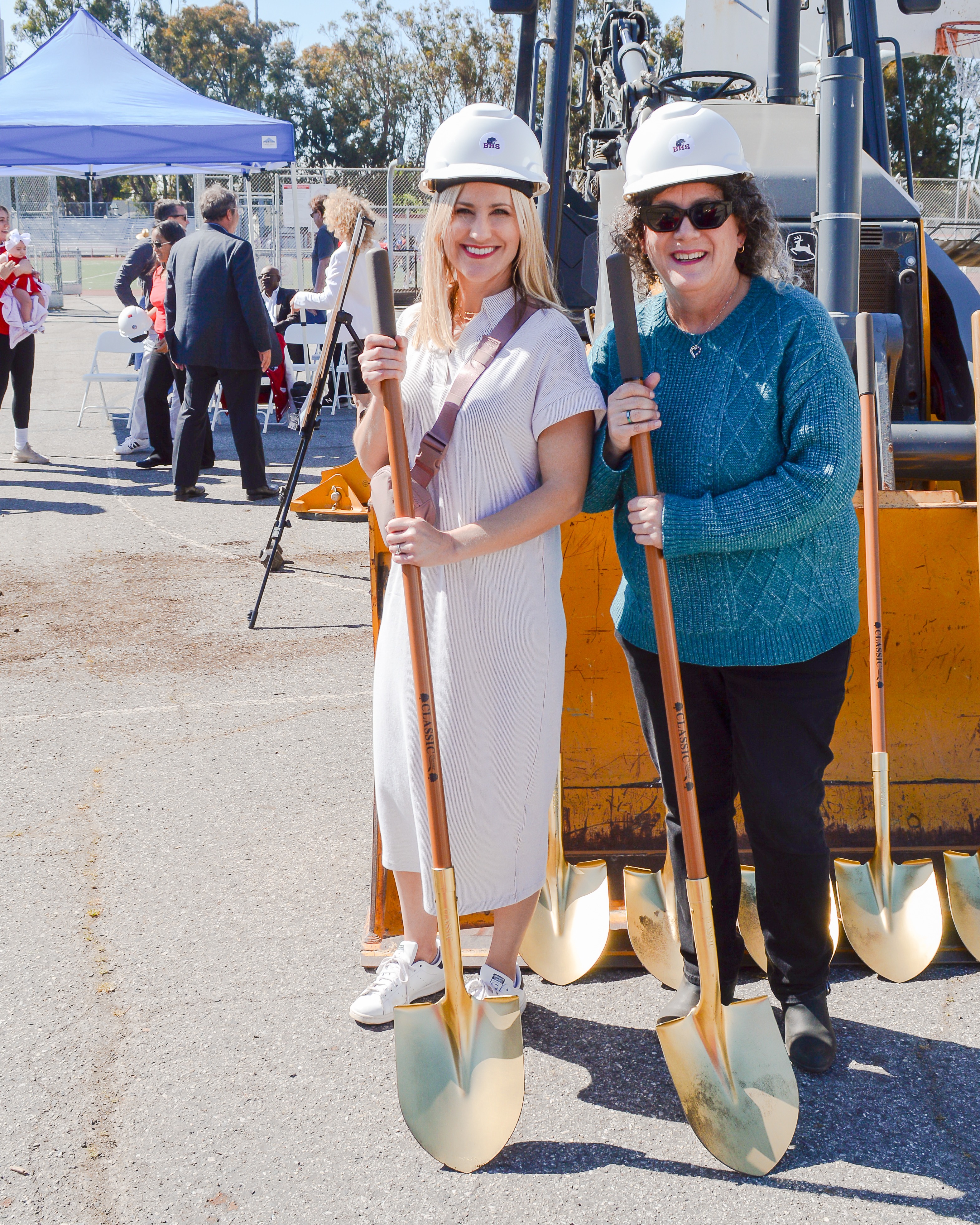 Jennifer Jacobson at a school construction groundbreaking